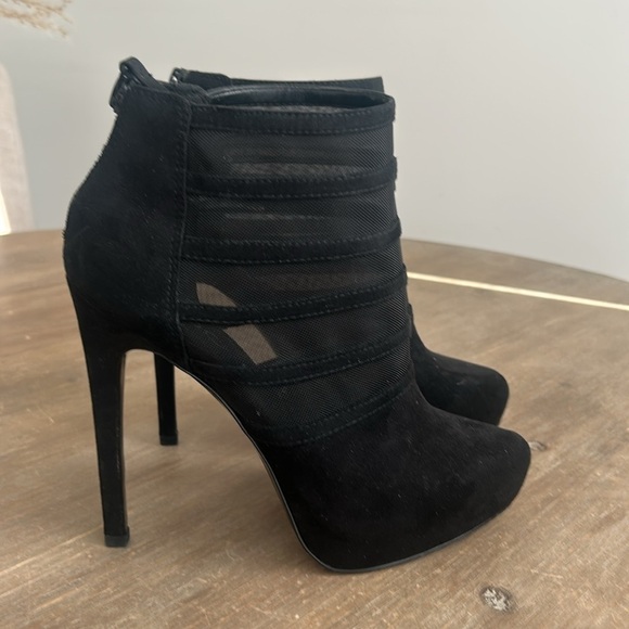 Aldo Stiletto Mesh Ankle Booties Size 6.5 - Picture 13 of 13